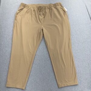 Old Navy Pants Womens 3X Biege Active Power Soft High Rise Slim Taper Go Dry